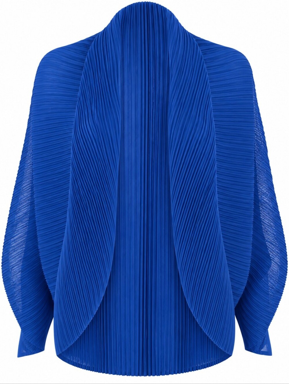 NWT MAX MARA Blue Pleated Cape Poncho
